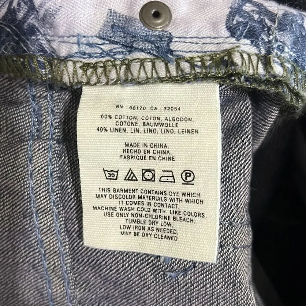 Anthropologie | Anthro Pilcro & the Letterpress Stet Art Brushstroke Print Short - Picture 7 of 7